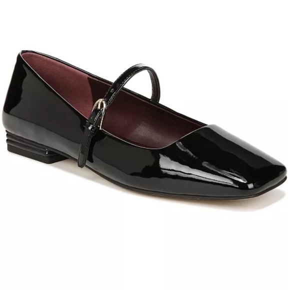 Franco Sarto Shoes - Franco Sarto Tinsley Mary Jane Women 11 Black Excellent Patent Square Toe Flat